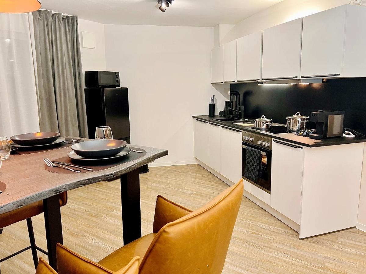 Bunker Zentral Messe Business Apartment Essen Bagian luar foto